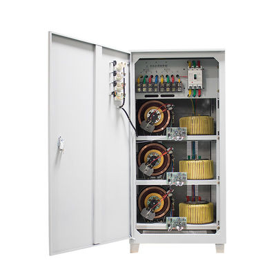 품질  Automatic Voltage Regulator 75KVA Three Phase Servo Motor Type Stabilizer AVR TNS SVC 75KW 380V 440V 480V 415V 공장