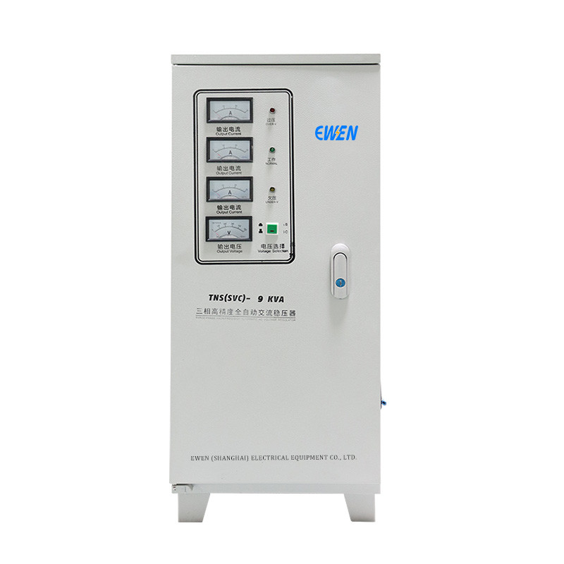 9KVA 3단계 전압 안정기 380V 400V 440V 480V AC 전력 조절기 사용자 정의 허용