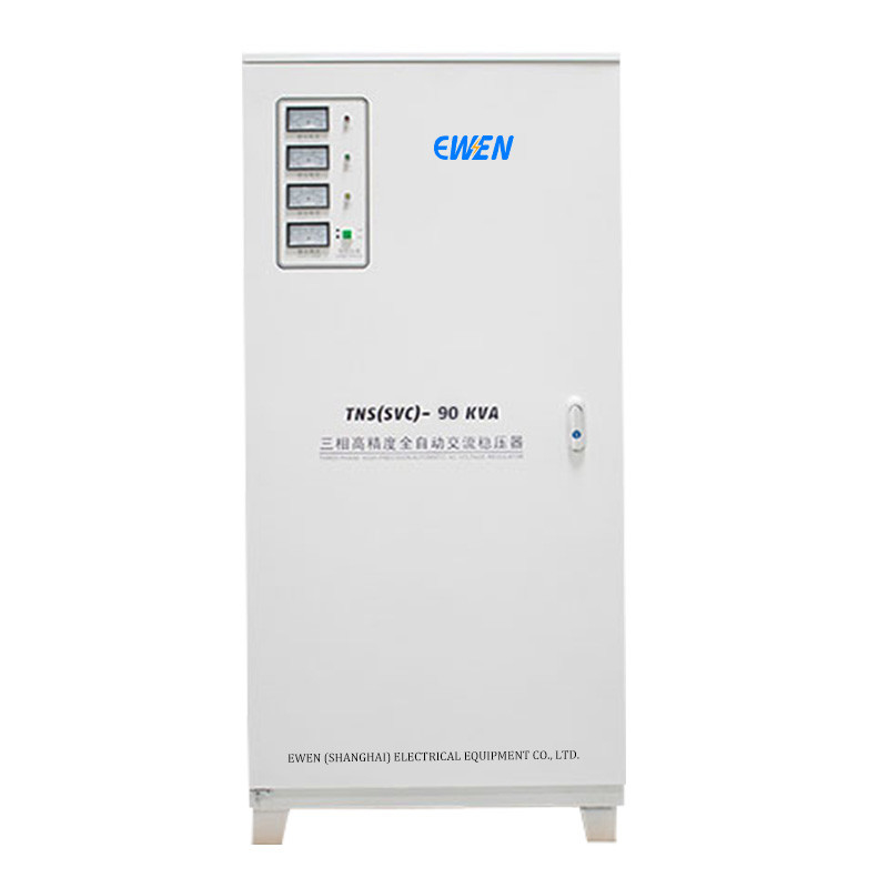 90KVA 3단계 전압 안정기 레이저 절단 기계에 대한 서보 모터 기술로 자동 전압 조절기