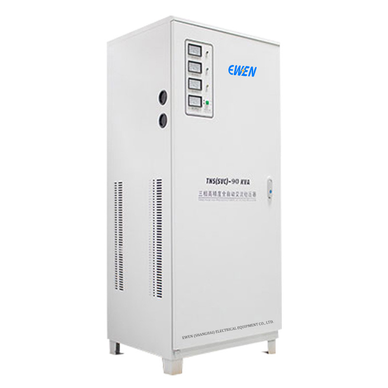 90KVA 3단계 전압 안정기 레이저 절단 기계에 대한 서보 모터 기술로 자동 전압 조절기