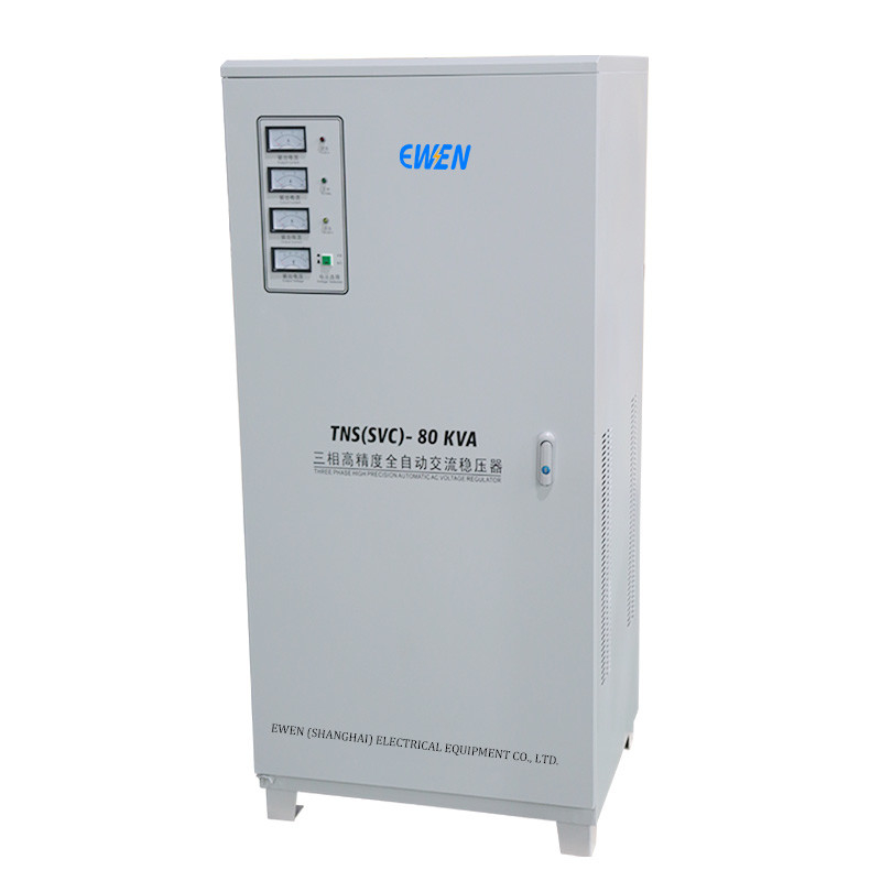 3단계 전압 안정기 80KVA 80KW 산업용 자동 전압 조절기 및 안정기