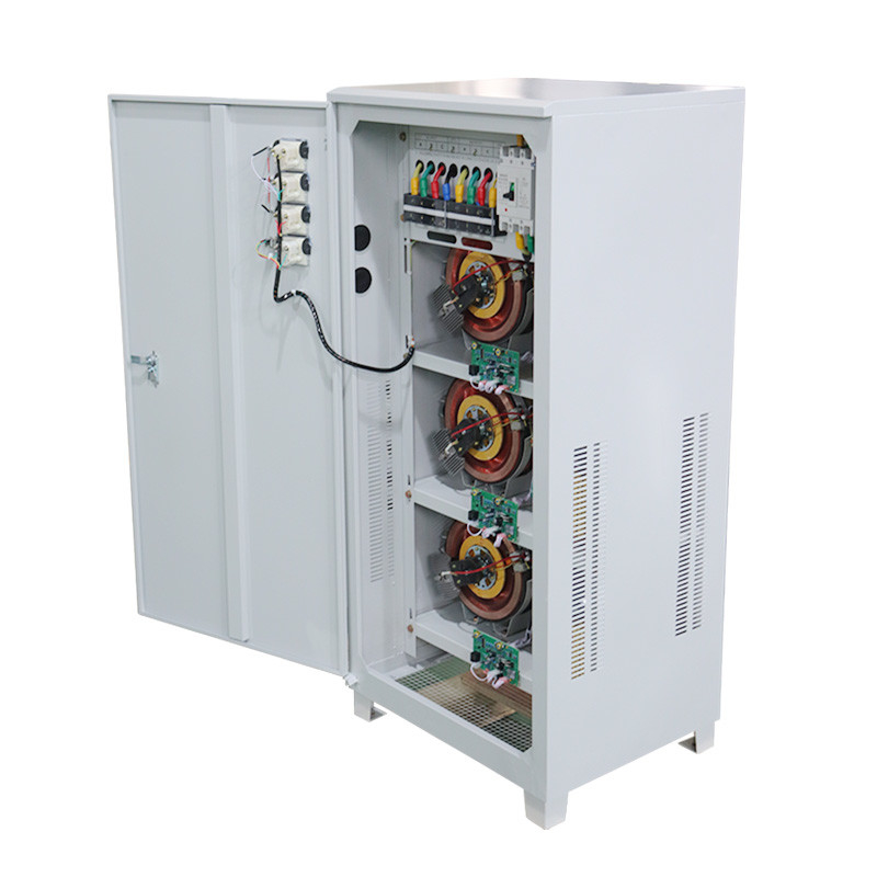 3단계 전압 안정기 80KVA 80KW 산업용 자동 전압 조절기 및 안정기